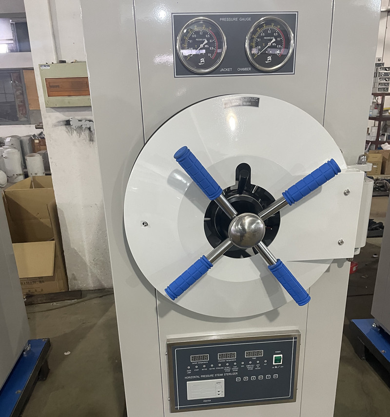 100L 120L 150L Steam Sterilizer Autoclave Automatic Vertical Hand Wheel Pressure 6kw