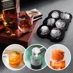 3D Skull Ice Cube Trays And 2 Diamond Shaped Ice Cube Moulds For Whisky