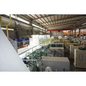 China PLC Touch Screen 335KW 300PPM Adult Diaper Making Machine on sale