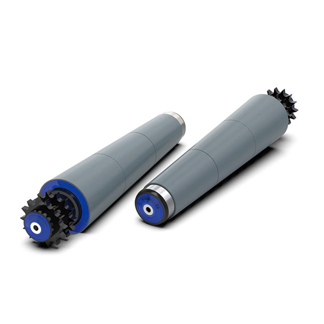 Curved Tapered Conveyor Roller With Polymer Sprocket For Heavy Load Conveying
