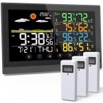 Digital Weather Station with 3 Sensor In/outdoor Temperature Humidity Weather