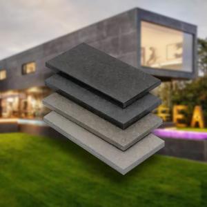 China Exterior Wall Panels Building Materials Fiber Cement Panel with Polished Surface factory