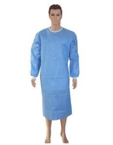 China Knitted Wrist Disposable PPE Gowns Polypropylene Lab Coat Eco Friendly factory