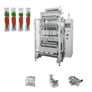 China Adjustable Height And Spacing Multi Lane Packing Machine 200 Packs/Minute factory