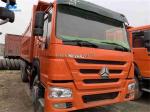 Yellow Used Heavy Duty Trucks With Repair Tool Box Transport Sand Stone