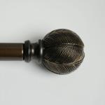 KIEI EP1014 wooden curtain pole ends Luxury Adjustable Hardware