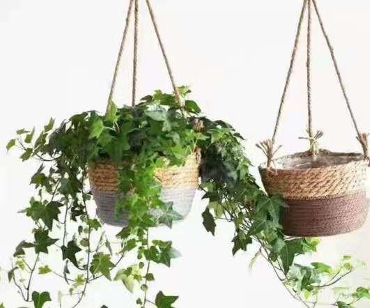 Handicraft Natural Seagrass Storage Basket With Handle ECO Friendly Kids Toy
