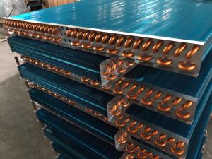 China AC Cooling Copper Condenser Coil Galvanized Plate Custom factory
