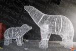 Lighted outdoor christmas polar bear