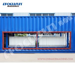 Containerised Ice Block Making Machine 10 Tonnes Per Day Output Durable and