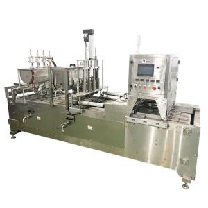 China Stainless Steel MAP Tray Filiing Sealing Machine 0.4-0.6Mpa Air Pressure factory