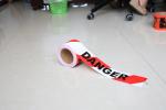 Easy Tear Electric Cable Warning Tape , Safety Warning Tape Abrasion Resistant