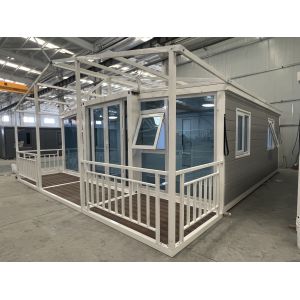 20ft Dual Wings Expandable Container House Mobile Villa for Park - with