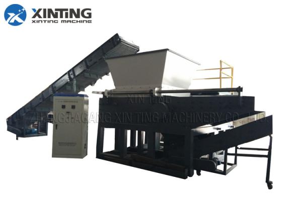 Multifunctional Single Shaft Shredder , Wood / Plastic / Rubber / Metal Shredder
