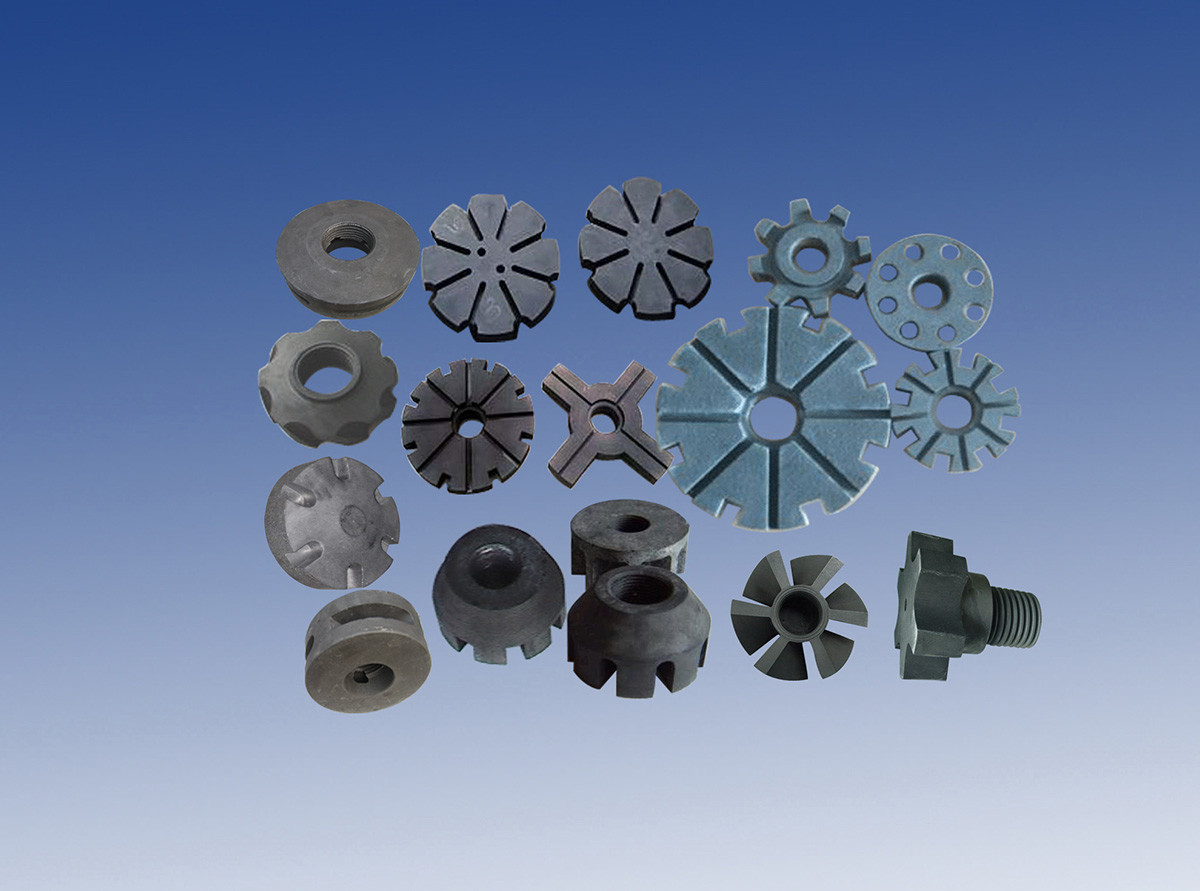 Si3N4 Die Casting Spare Parts Rotor Shaft And Rotor