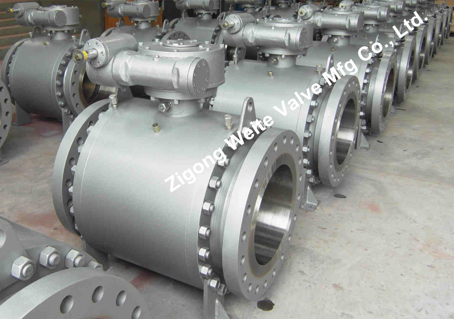 Customized API 598 Trunnion Mounted Ball Valve ASME B31.4 Forged