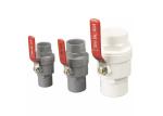 1/2"- 4" ABS Chrome Insert PVC Two Pieces Ball Valve Stainless Steel Handle