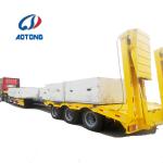 Customizable 50ton Low Bed Truck Trailer with 12 Wheels as Per Customer's