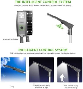 China Intellegence Solar Energy All In One LED Street Light 10w 20w 30w 40w 50w For Landscape factory