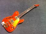 Double f hole bigsby Semi Hollow body quality Tele Electric guitar Guitarra gold