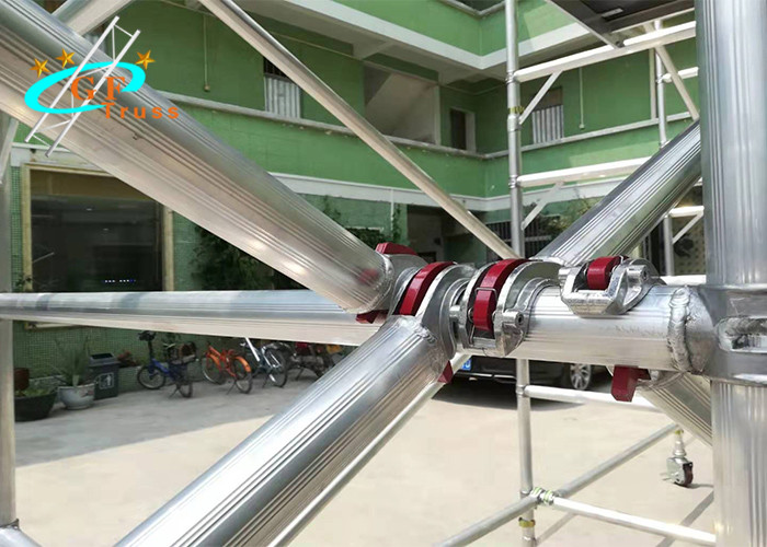 Lightweight Aluminium Scaffold Tower 8m For House Building With Wheels