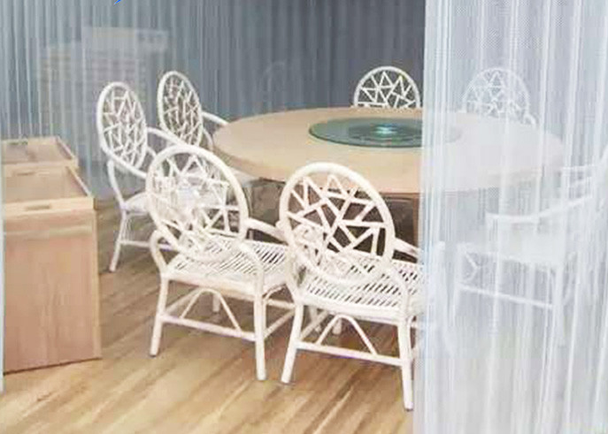 Customized Colored Metallic Curtain / Chain Mesh Curtain Indoor Decoration