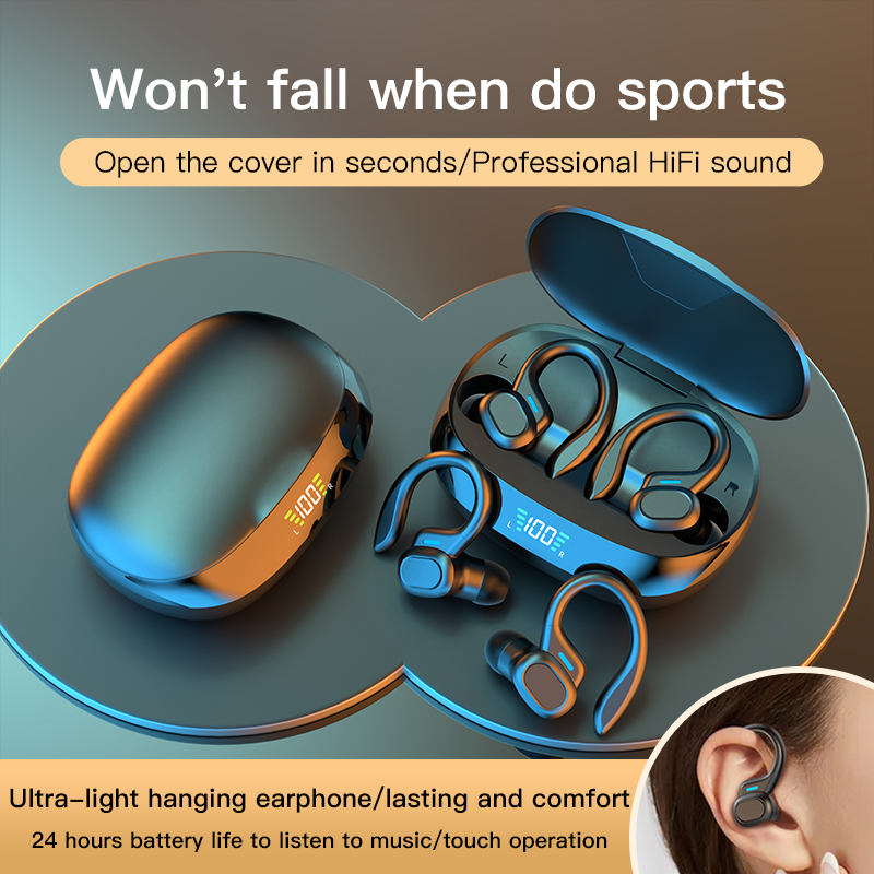 Transmission Distance 10-15M OWS Wireless Stereo Earphones for Outdoor Activities