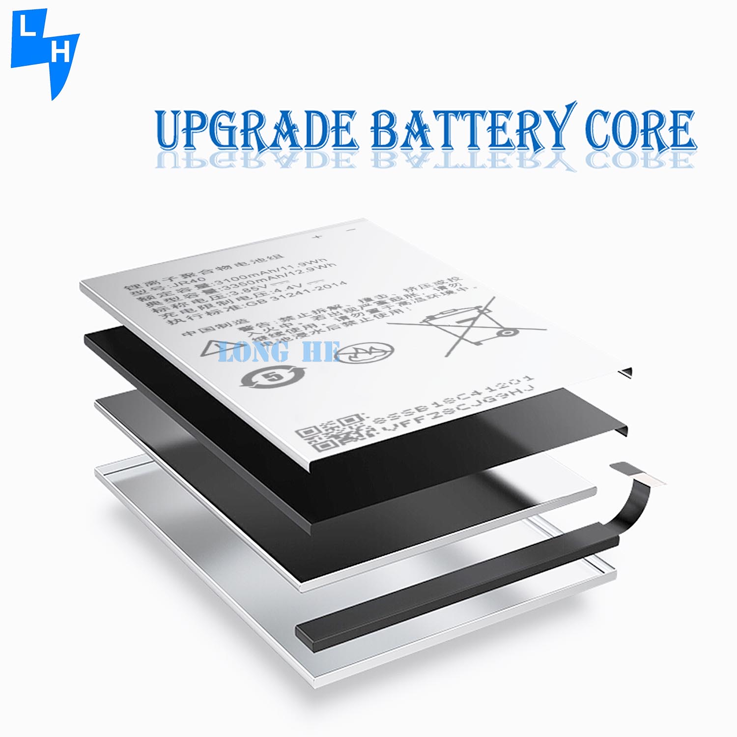 Stock Original Mobile Battery for Lenovo Z5 Pro L78031 JR40 Rechargeable AAA Batteries