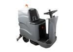 Two Batteries Hard Floor Scrubber Machine / Electric Floor Brush Scrubber