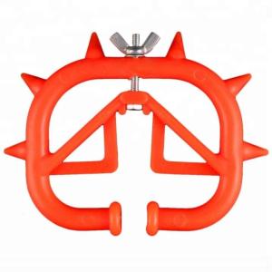 China Red Plastic Calf Weaner Nose Ring Milk Sucking Preventer factory