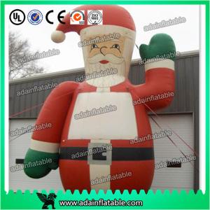 China Christmas Advertising Inflatable Cartoon,Event Inflatable Santa Claus Mascot factory