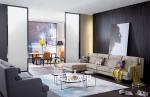 Contemporary Wide Fabric Corner L Shaped Sectional Living Room Sofa