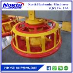 Automatic pan poultry feeding line