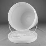 Clear 5 Gallon Plastic Buckets with UV Resistance