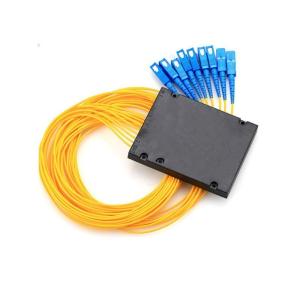 China 1X8 SC UPC Singlemode Fiber Optic ABS BOX PLC Splitter for Fiber Patch Cord Manufacture factory