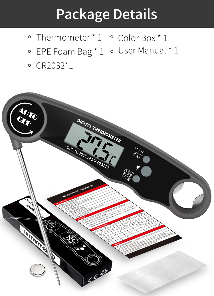 Digital Meat Thermometer For BBQ Cooking Container Quantity 200/168pcs Kitchen Product