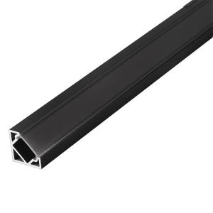 China Black Corner LED Strip Channel , LED Strip Corner Profile OEM ODM factory