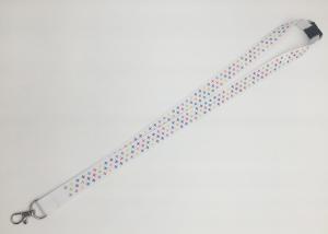 China 20MM White Custom Dye Sublimaion Lanyards For Exhibition Show factory