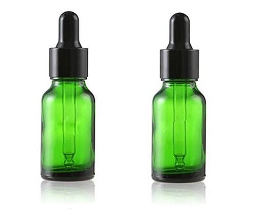 5ml 10ml 15ml 20ml 30ml 50ml 100ml Green Essential Oil Glass Dropper Bottle With