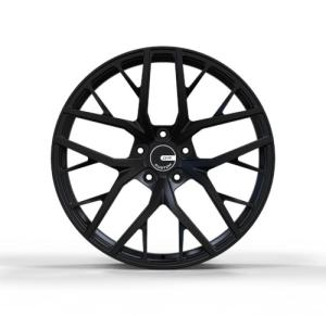China Aluminum Alloy 20x9 Black Wheels ET50 22 Inch SUV Rims factory