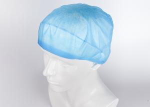 China Non Woven Caps Hats Use In Operating Theater / Nonwoven Bouffant Cap For Doctor Or Nurse factory