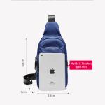 ODM OEM Oxford Textile Sports Crossbody Chest Sling Bags 18*9*28cm