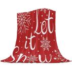 Solid Color Children's Printed Blanket in Flannel for Cozy Christmas Sweater