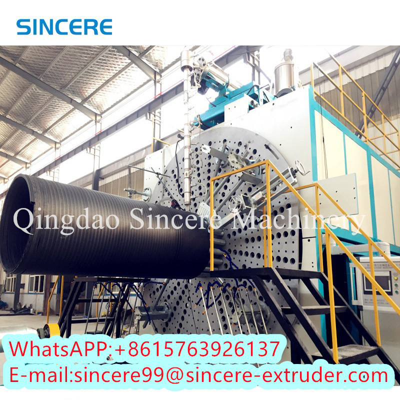 Large Diameter HDPE Hollowness Wall Winding Pipe Extrusion Making Machine
