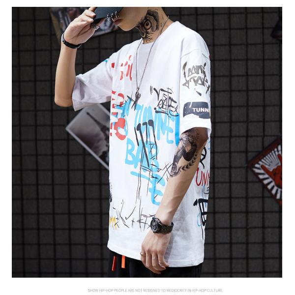 China Dark  Graphic Tees Short Sleeve Students Cotton T Shirts custom samll quantity clothing factory