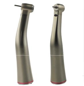 China Increasing Speed 1:5 Fiber Optic Dental LED Contra Angle Low Speed Handpiece factory