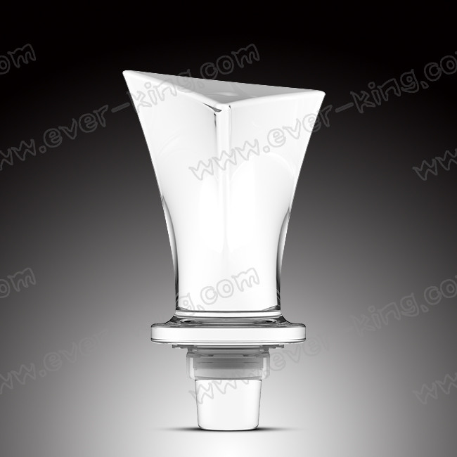 Crystal High Top Clear Glass Liquor Cork Bottle Stopper Seal Closure
