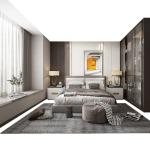 Customized Wardrobe Furniture Bedroom Set Hotel Home Solid Wood Large Wardrobe