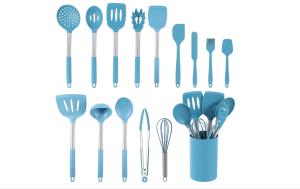 China Heat Resistant Non-Stick Silicone Cooking Utensil Sets Kitchen Tools factory