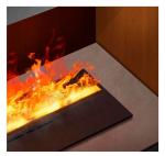 Wood Burning Electric Fireplace Indoor Heat Humidify Decorative Stove